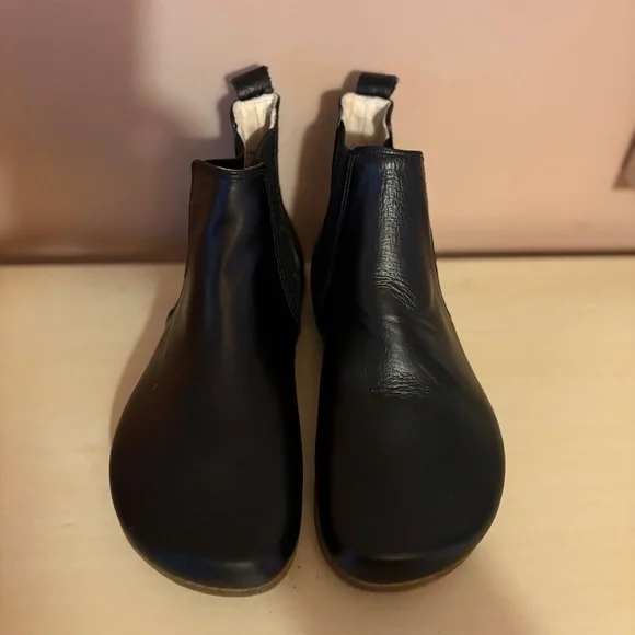 Groundz Handmade Leather Clay Chelsea Boots Shoes Barefoot Earthing Black 38 - Picture 7 of 12